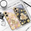 Lucky Bag of Blessings For iPhone 17 Pro Max 16 16E 15 14 13 Plus 12 mini 11 15Pro 17 Air XR X 17ProMax Golden glass phone case