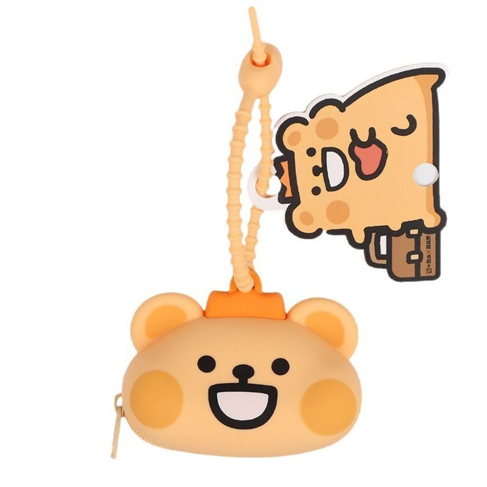 Geldbörse Mini Silikon Schlüsselanhänger Schlüsseletui Cartoon Kopfhörer Aufbewahrungstasche Kinder Mädchen