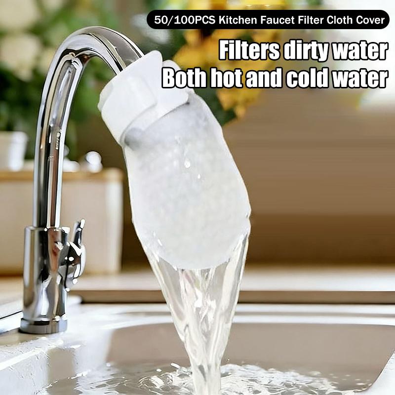 Water Tap Faucet Filter Cotton Prevents Splashing Removes Sand Filters Tap Water for Kitchen Sink Easy DIY Installation Solution