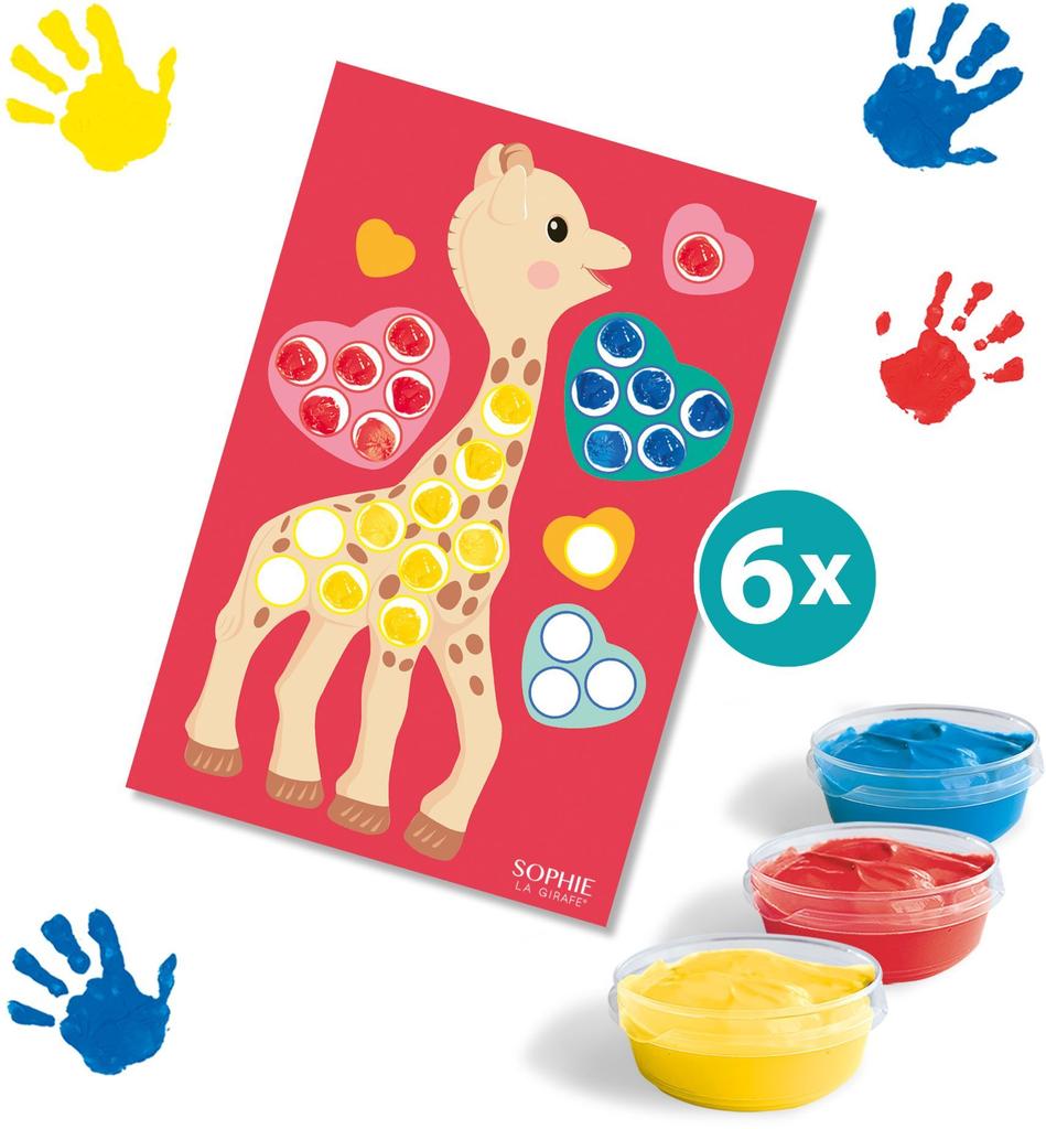 Coloriage et peinture - SES CREATIVE - Hobby 1 - 4 - Sophie la girafe - Activité créative et éducative - Idée cadeau - Dès 1 an