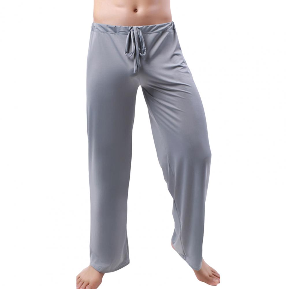 

Men Yoga Pants Low Waist Drawstring Straight Loose Thin Sports Comfortable Elastic Waist Plus Size Men Sports Trousers Men Cloth XXL сірий