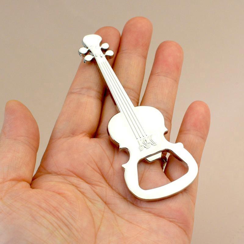 Kreativer Gitarren-Bierflaschenöffner Musikinstrumenten-Stil Aktivität Kleiner Preis Geschenk Metallflaschenöffner