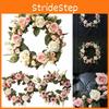 Elegant Peony Rose Flower Wreath For Stylish Wedding And Home Door Decor