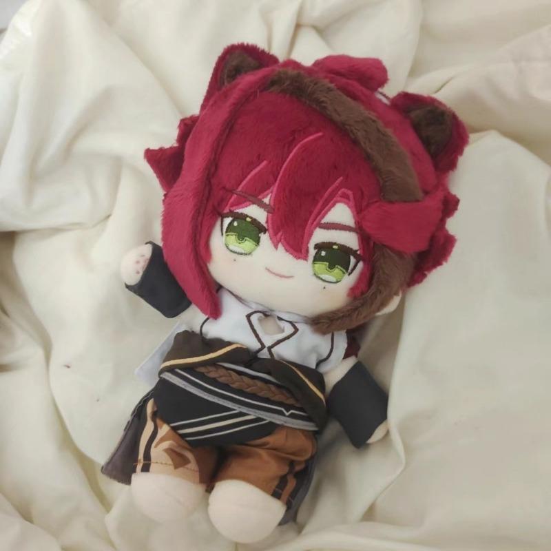 20CM Genshin Impact Shikanoin Heizou Baumwollpuppe Mädchen Plüschtiere Student Plüschpuppe Entzückende Köstlichkeit Pelzige Ohren Weihnachtsgeschenk