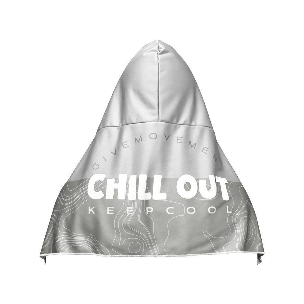 Multicolor Hooded Sunscreen Shawl T Shape Cooling Shawl Cooling Towel Fishing Beach Camping Sports