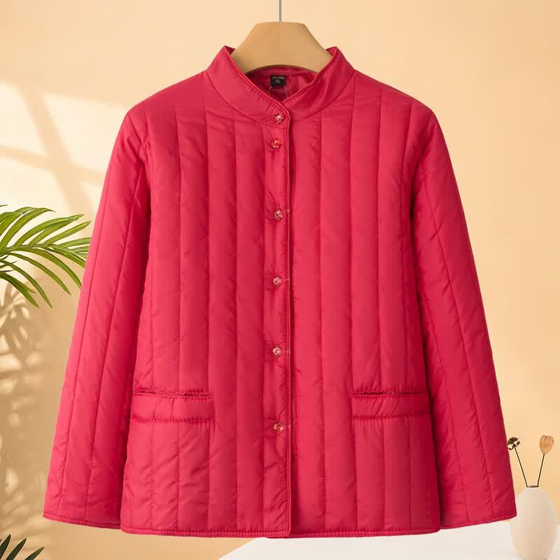 YUZHAOLIN Mid-Aged & Elderly Women s Lightweight Padded Winter Jacket 2XL
