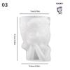 1 Pcs Silicone Mold 3D Cute Girl Flower Pot Mould DIY Handmade Crafts Plaster Candle Crystal Epoxy Resin Mold For Home Decors