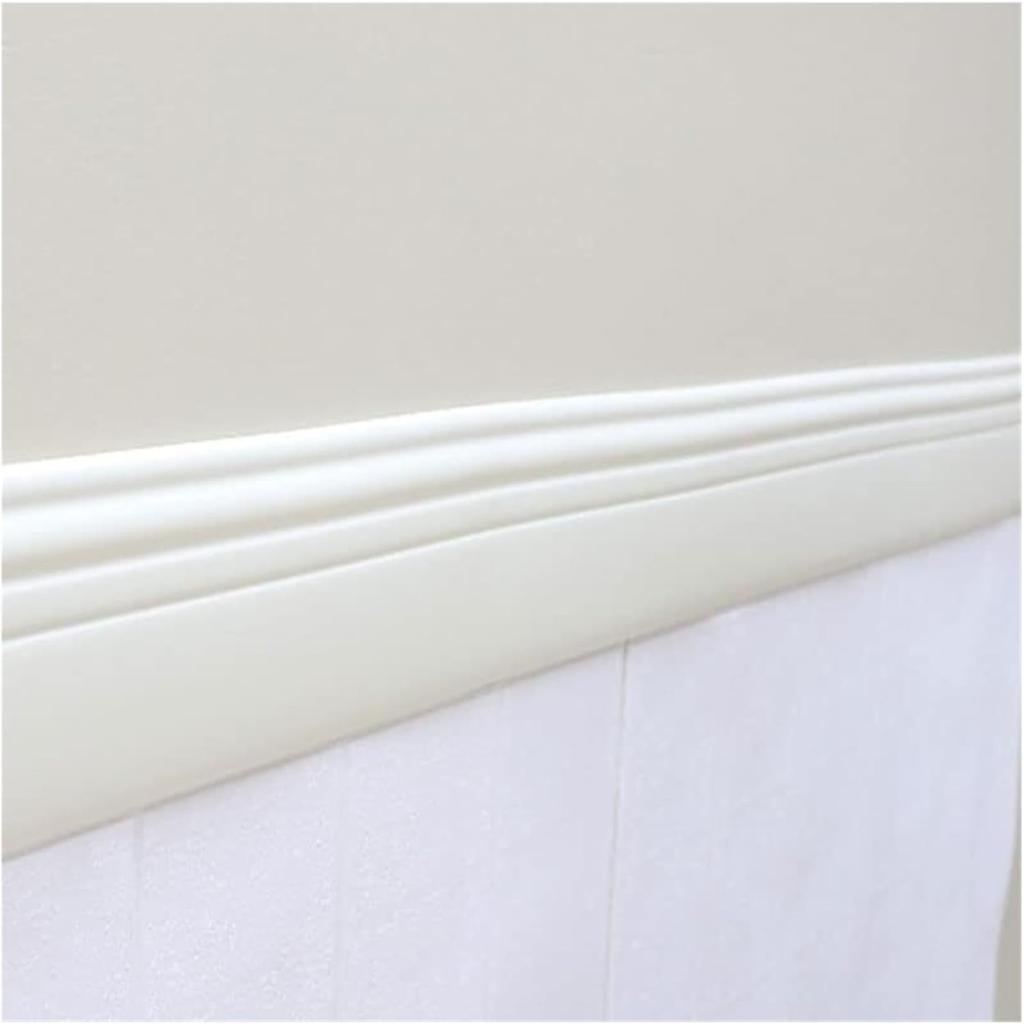 6.56Ft Flexible Wall Base Moulding Trim, Peel and Stick Rubber Baseboard Molding,4Inch Wide Flexible Molding Vinyl Wall Base Cove Base