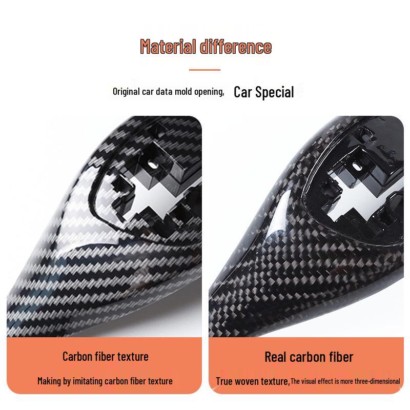 BMW Carbon Fiber Gear Shift Knob Cover - Chicken Leg Design