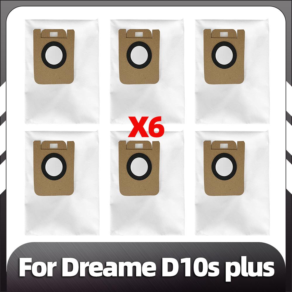 Compatible for Dreame D10s Plus Robot Vacuum Main Side Brush HEPA Filter Mop Pad Dust Bag Replacement Spare Parts Accessories