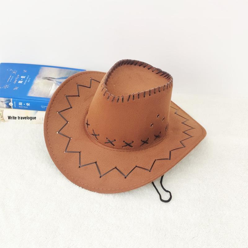 Western Prairie Stroh-Cowboyhut mit großer Krempe für Outdoor-Sommerreisen