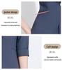 Autumn 2025 Women's Two-Piece Suit: Seven-Sleeve Blazer & Skirt or Dress Set