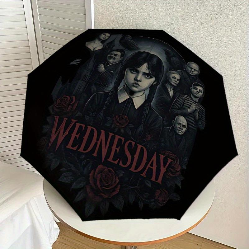 1pc Wednesday Addams, Gothic Themed Umbrella for Men & Women, Valentine s Day Christmas Decorative Umbrell129