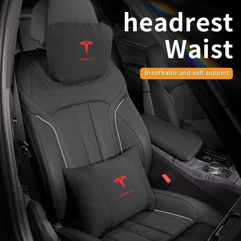 For Tesla Model 3 Model Y Model S Model X Car Headrest Neck Support Seat Soft Neck Pillow Automobile Tesla Interior Accessories