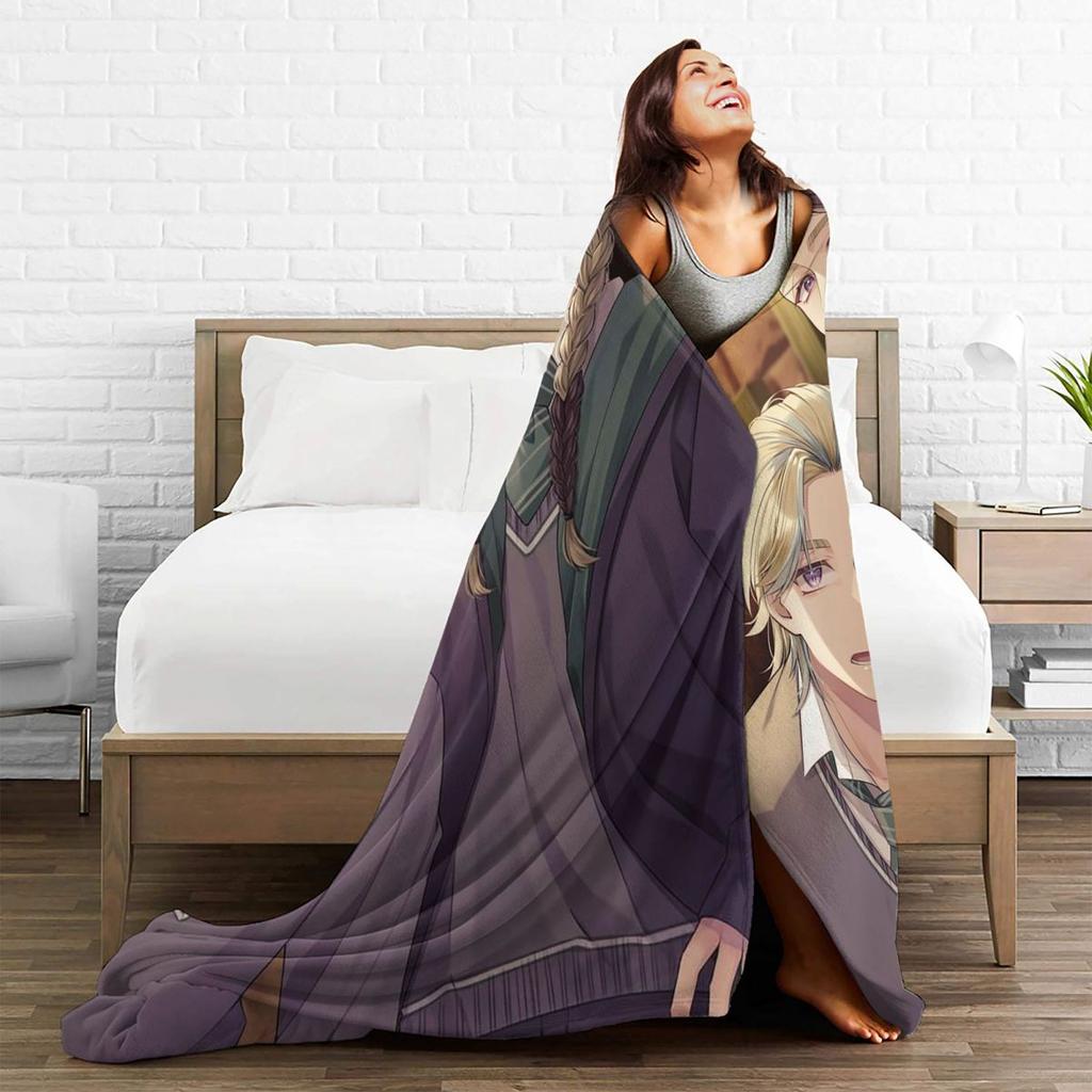 Haitani Brothers Manga Collage Blankets Soft Warm Flannel Throw Blanket Cover For Bed Living Room Picnic Travel Home Couch