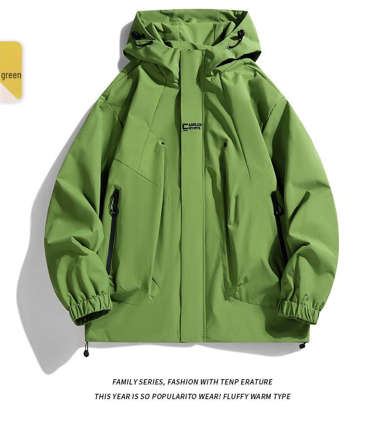 Unisex Korean Style Hooded Windbreaker – Casual Spring & Fall Outdoor Sports Jacket
