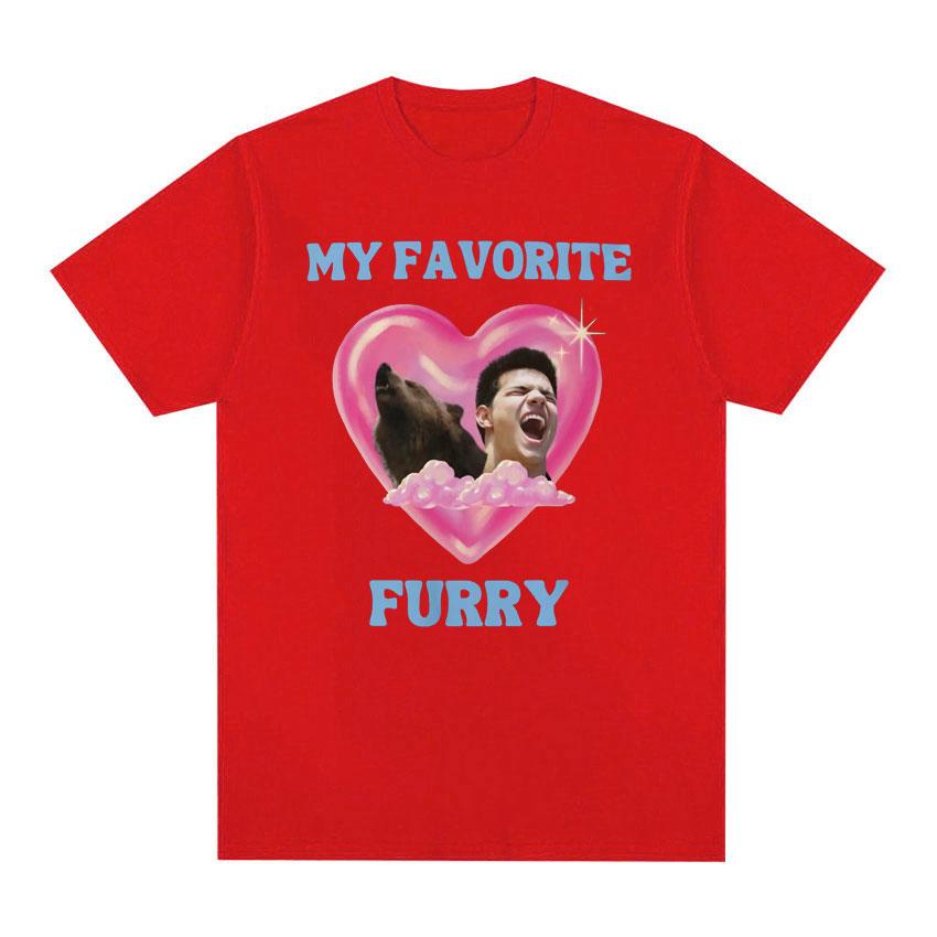 Jacob Black Is My Favorite Furry Twilight Meme T Shirt Unisex Women Fashion Aesthetic Tshirts Casual 100% Cotton T-shirt Streetwear S