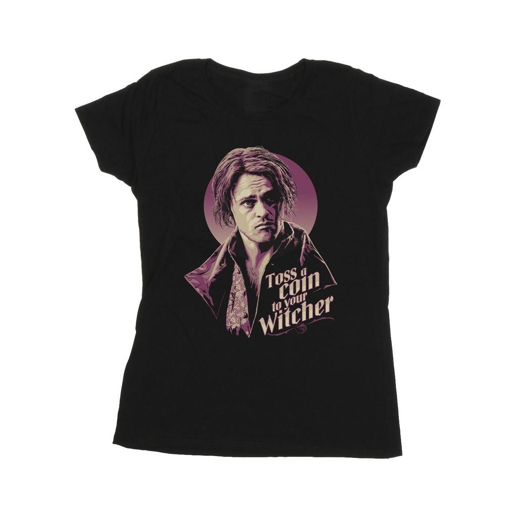 Netflix Womens/Ladies The Witcher Bard Toss A Coin Cotton T-Shirt