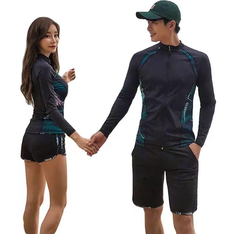 Quick-Dry UV Protection Rash Guard Set Snorkeling Diving Swimwear Men Women Long Sleeve