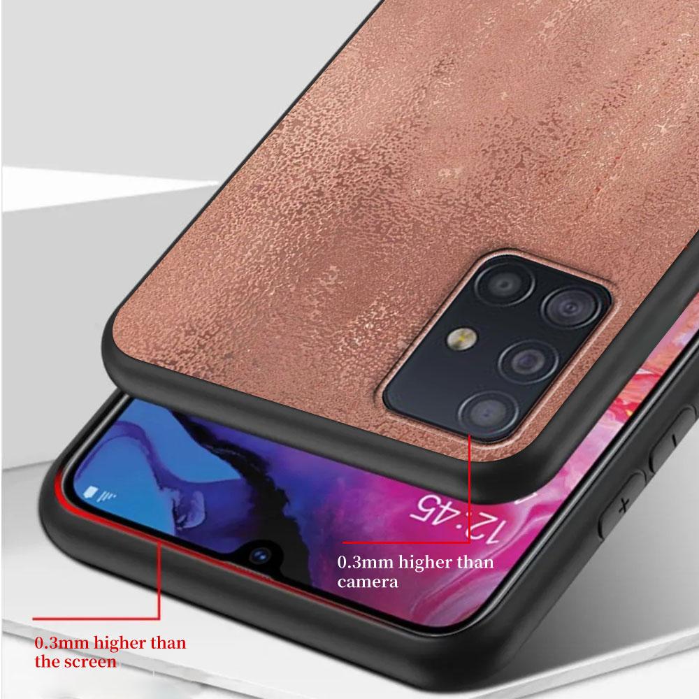 Etui w stylu różowego złota dla Samsunga Galaxy A54 A53 A32 A52s A12 A21s A51 A22 A31 A52 A72 A11 A14 A02s A23 TPU Pokrowiec na telefon