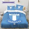 Malmö FF  Pattern Bedding Quilt Set Quilt Cover Pillowcase Home Decoration Birthday Gift (1 * duvet cover + 2 * pillowcase, without core)