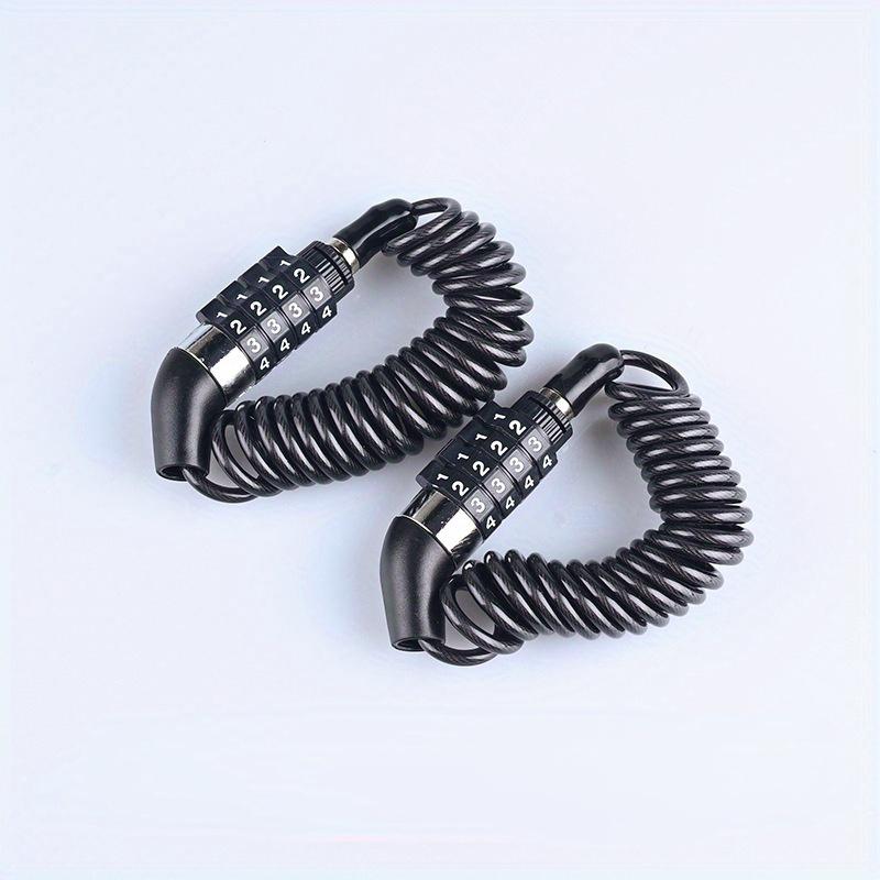 

Тросовый замок для шлема Мотоцикл Велосипед Противоугонный замок для шлема Телескопический тросовый замок Кодовый тросовый замок Головка Комбинационный замок 2pcs