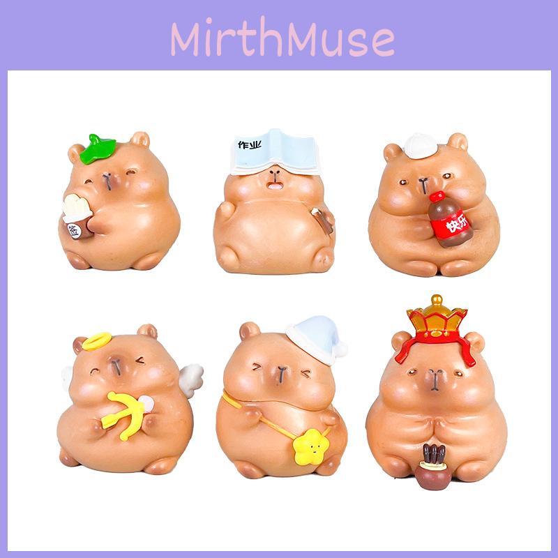 Capybara Cartoon Pvc Model With Collectible Anime Design For Fans