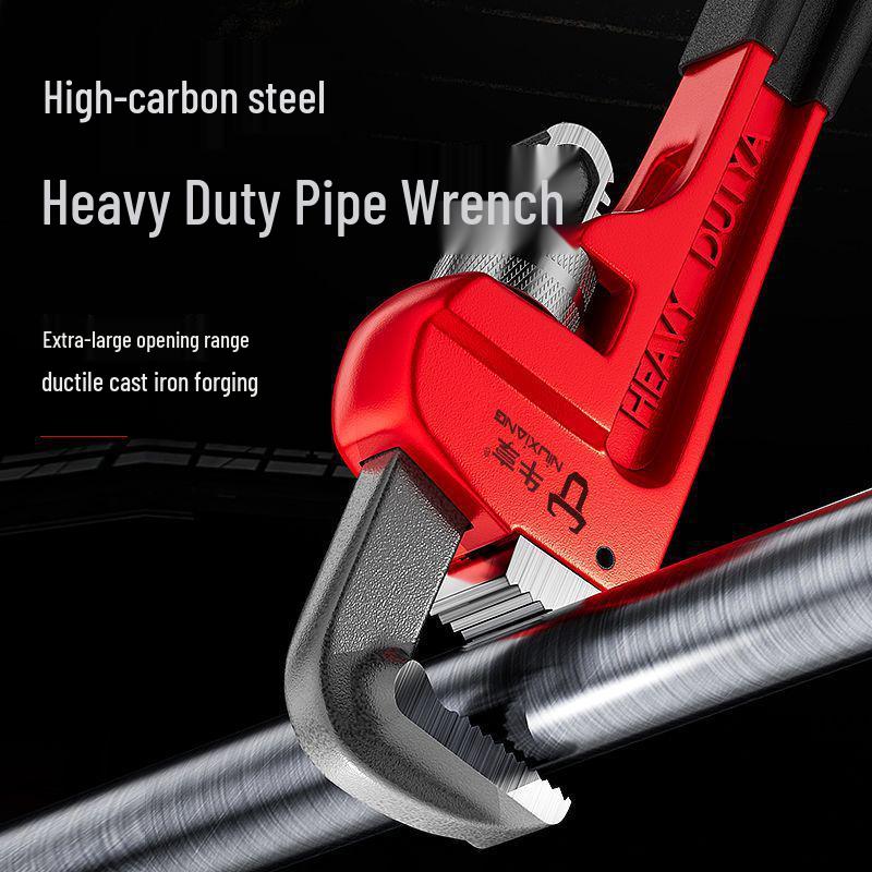 German Style Heavy Duty Pipe Wrench and Universal Water Pump Pliers – Large Opening, High Hardness for Plumbing Installation