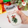 300ml Christmas Tree Thermos Cups Stainless Steel Coffee Cup Double-Layer Insulation Water Bottle For Outdoor Travel Beverage