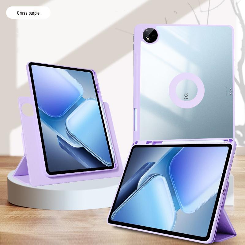 ViVoPad5Pro SE Magnetic Tablet Case: Acrylic & Leather, Compatible with IQOO5 1213