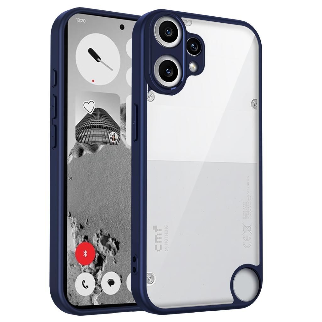 Nothing CMF Phone 2 Pro A001 Case Air Cushion Shockproof Silicone Bumper Clear Matte Back Cover Hard Case for CMF Phone 2 Pro 5G