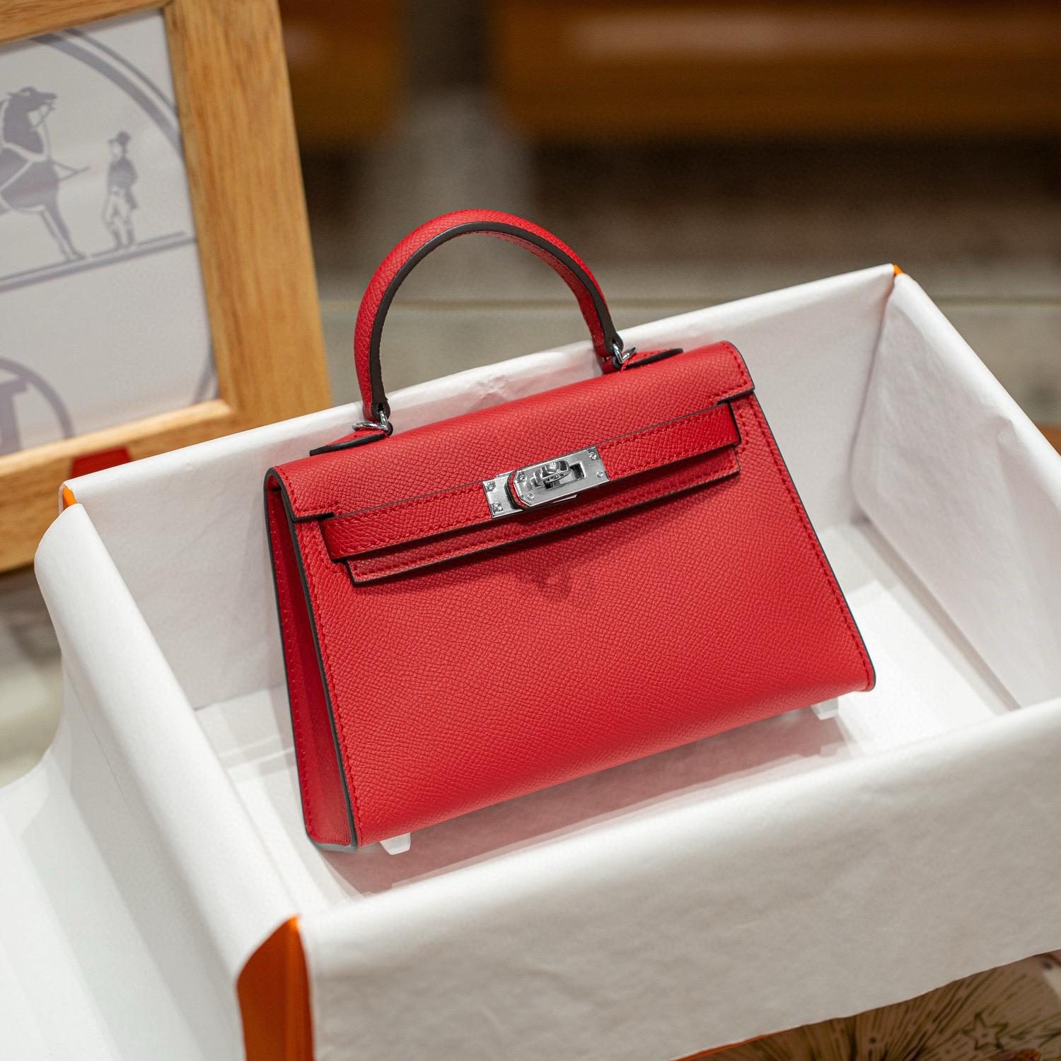 

Second-Generation Ep Sheepskin Benefit Bag 19cm Imitation Real Leather Handheld Small Bag Women s Mini Single-Shoulder 19x12x5.5cm