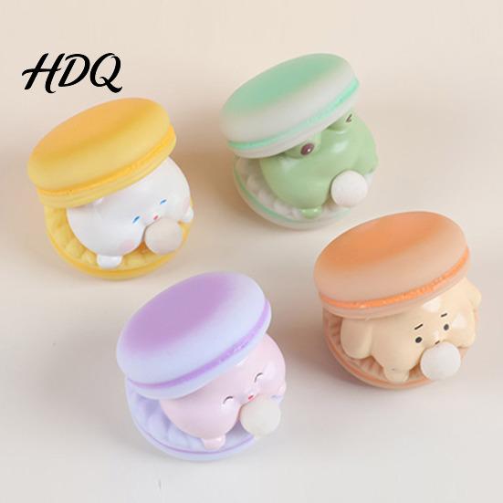 Frog Squeeze Toy Bubble Animal Macaron Fidget Stress Relief Dog Cat Rabbit Soft Sensory Anti-Anxiety Ball Pinch Desk TPR
