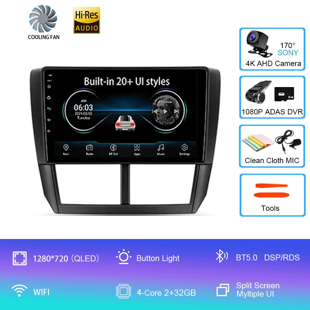 Android 14 Car Radio For Subaru Forester 3 SH 2007 - 2013 Multimedia Video Player Navigation Stereo GPS No 2din 2 Din Dvd