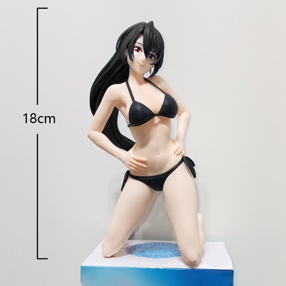 Anime AmaneTowa Figure Swimsuit Kneeling pose Action Figure AmaneTowa Model Desktop Ornaments Collection Child toy Gifts 18cm