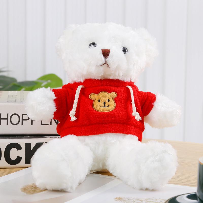 Teddy Bear Plush Hoodie Doll - Cute Activity Gift with Logo Print