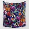 Blumen Wandteppich Wandbehang Mysteriös Romantischer Wandteppich Hintergrund Mandala Haus Wohnzimmer Schlafzimmer Dekor Wandteppich Dekoration