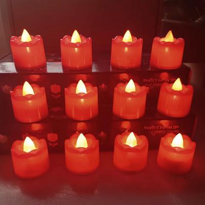 Flammenlose LED Elektronische Kerze Tropfen Wachs Teelicht Realistische Flammen Led Lampe Weihnachten Halloween Hochzeit Home Decor