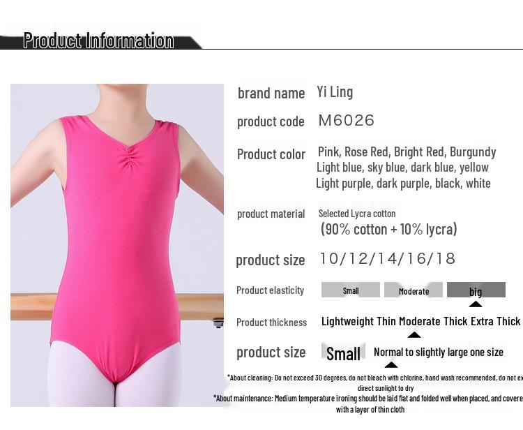 Girls' Summer Ballet Dancewear Vest and Leotard