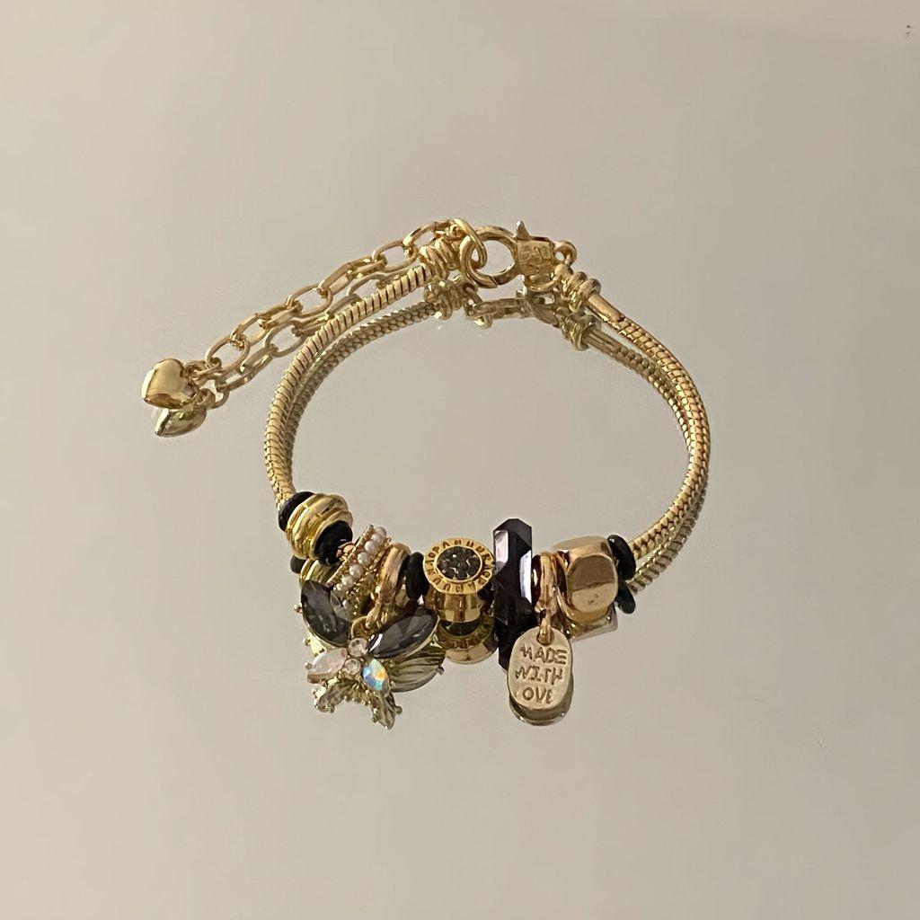 Fashion Alloy Butterfly Crystal Bracelet For Women And Men Gift Jewelry
