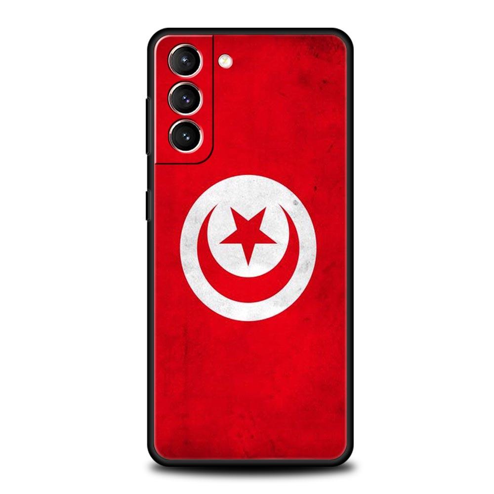 Soft TPU Phone Case For Samsung Galaxy S25 S24 S23 S22 S21 Ultra S20 FE 5G S10 S10E Plus Tunisia Passport Black Cover