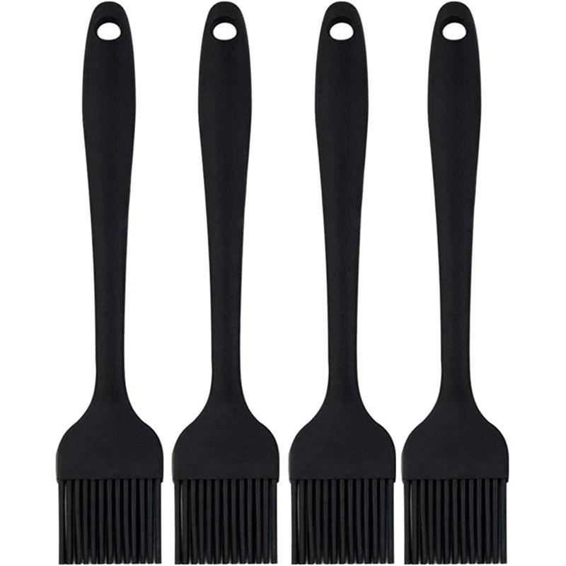 AEE2-Heat Resistant Food Brush For BBQ,Food Grade Silicone Brush For Spreading Sauce/Oil/Egg/Kitchen Brushes For Cooking