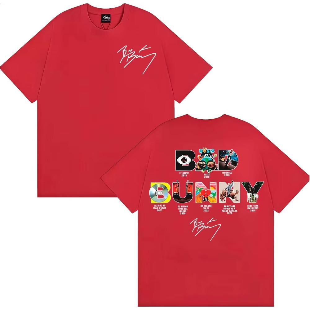 

Rapper Bad Bunny Album Cover T-shirts Debi Tirar Mas Fotos DTMF T Shirts Men Women Oversized T-shirts Streetwear 3XL