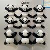 9 szt. Pluszowa Panda Magnetyczna Zabawka Dekoracja Magnes na Lodówkę do Domowego Wystroju Piękna