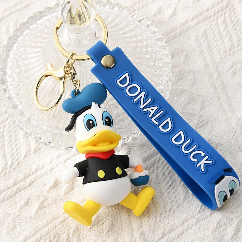 Cute 3D PVC Soft Rubber Cartoon Doll Keychain Large Blind Box Bag Pendant