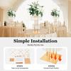 5 Tier Acrylic Flower Stand Gold Wedding Centerpiece Modern Floor Display for Party Birthday Banquet Decor