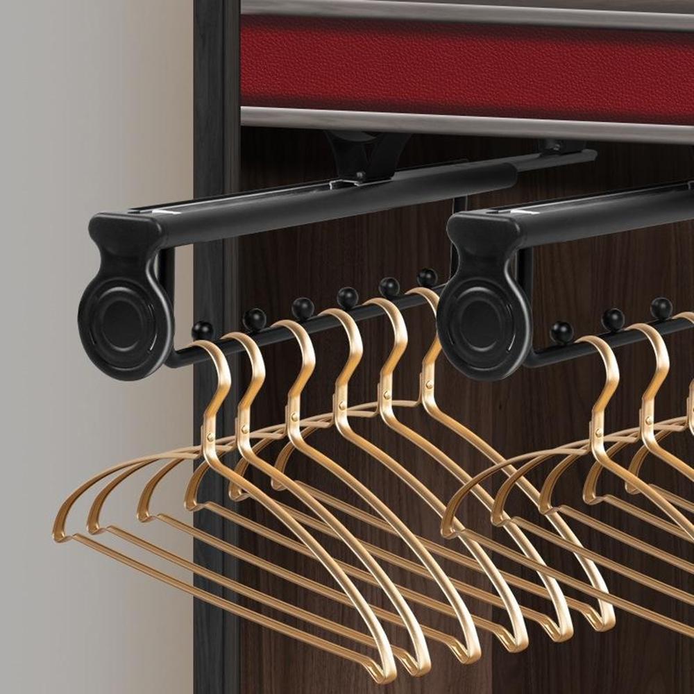 16palcová šatní skříň výsuvná lišta výsuvná tyč na zavěšení oblečení kovový věšák na kalhoty