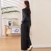 Spring 2025 Women's Fashion Suit: Three-Piece Temperament Vest with High Waist Wide-Leg Pants (ME5501)