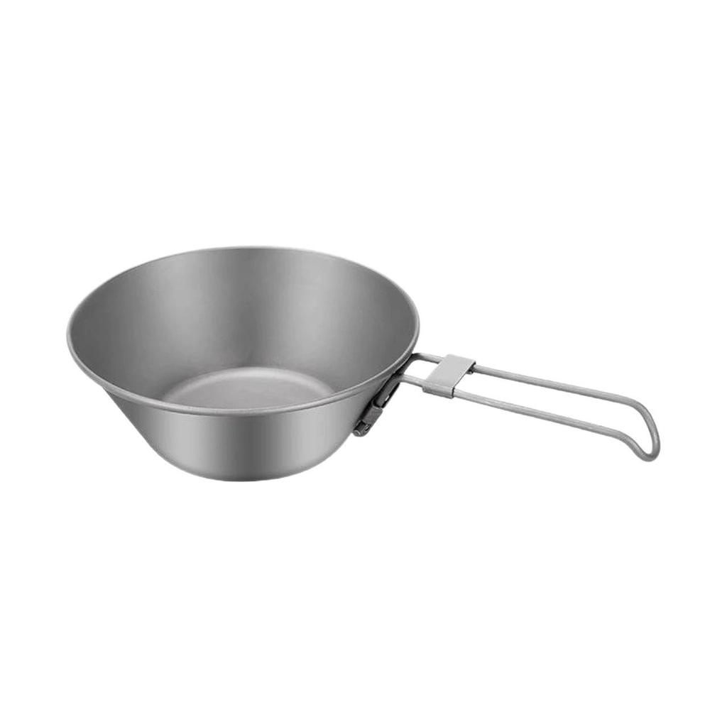 Portable Titanium Folding Snow Shovel & Camping Bowl/Cup for Outdoor Use