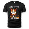 2025 Fashion Summer Corgi T-shirt For Men Humour Funny Print Graphic Crewneck T Shirts Outdoor Sports Streetwear Women Tee Top